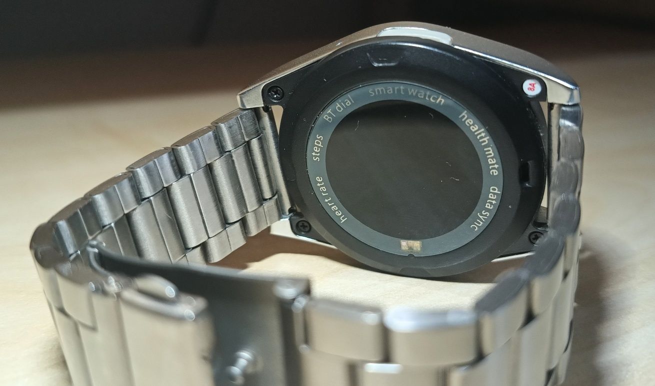 Smartwatch NO.1 G6 cu microfon, difuzor și curea oțel
