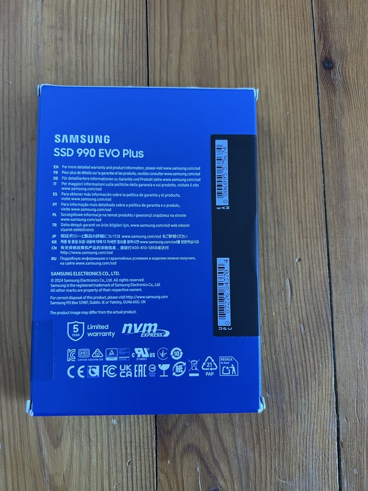 Samsung 990 evo plus 1tb ssd nvme
