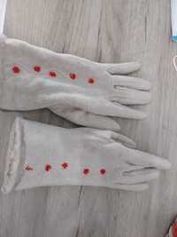 Перчатки белые варежки