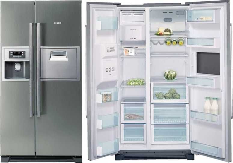 Side by side Bosch KAN60A45, 531 l, Clasa A+, No Frost, H 179 cm, Inox