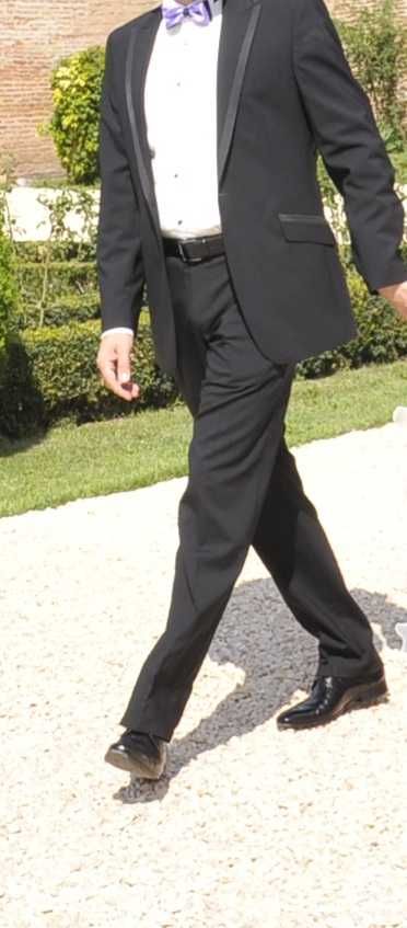 Costum Paolo Rossi negru nunta mire nas eveniment marimea 50