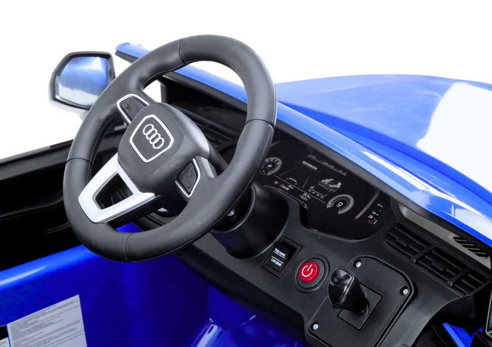 Mașinuță electrică Audi Q7 copii, albă, 12V, 2x45W, telecomandă 2.4G