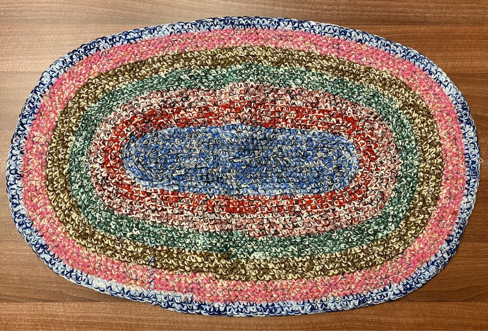 Covor de baie lucrat manual 75*47cm (nou)