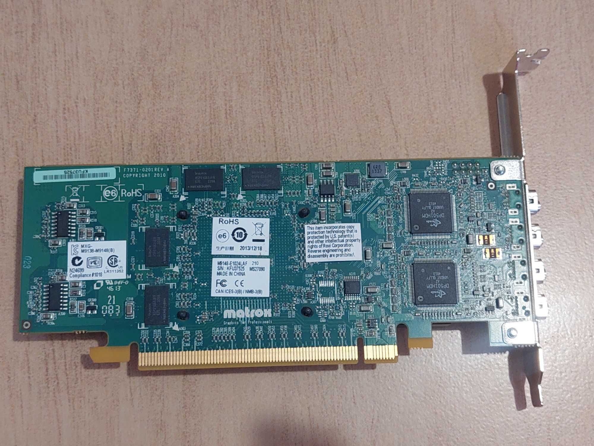 Placa Video Matrox M9148-E1024LAF 1GB DDR Low Profile