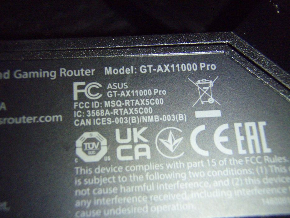 Router WAN Asus ROG Rapture GT-AX11000 Pro
