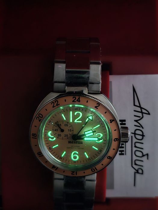 Часы Восток Амфибия новые оригинал в заводских плёнках автомат