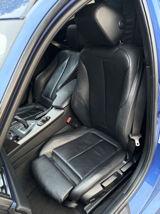 Перфектно черно кожено рекаро за bmw/ бмв F31/Ф31  (комби)