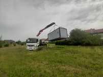 Inchiriere Camion cu Macara - Automacara Transport Containere Utilaje