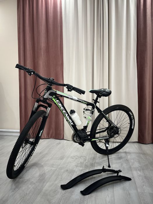 Велосипед Greenway X-Shock, 27.5" Black/Green