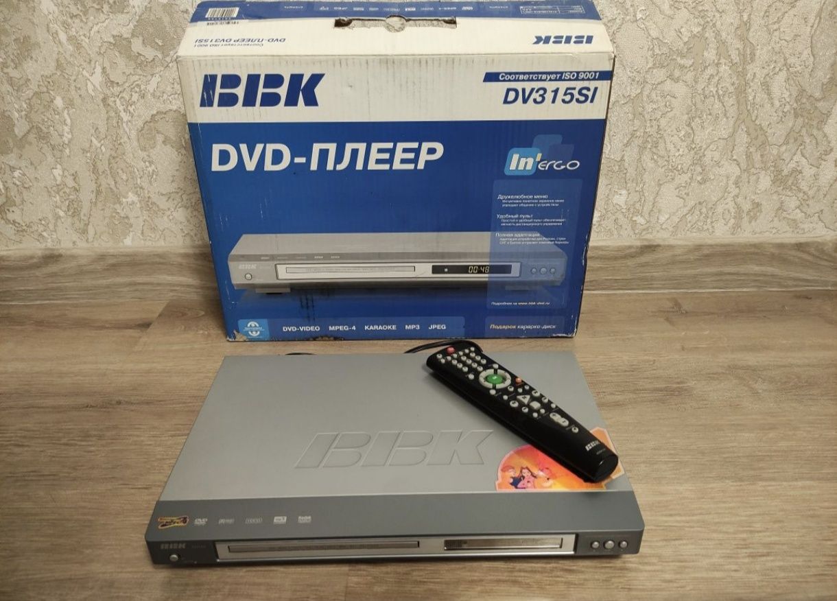 Продаю DVD плеер BBK, как новый!