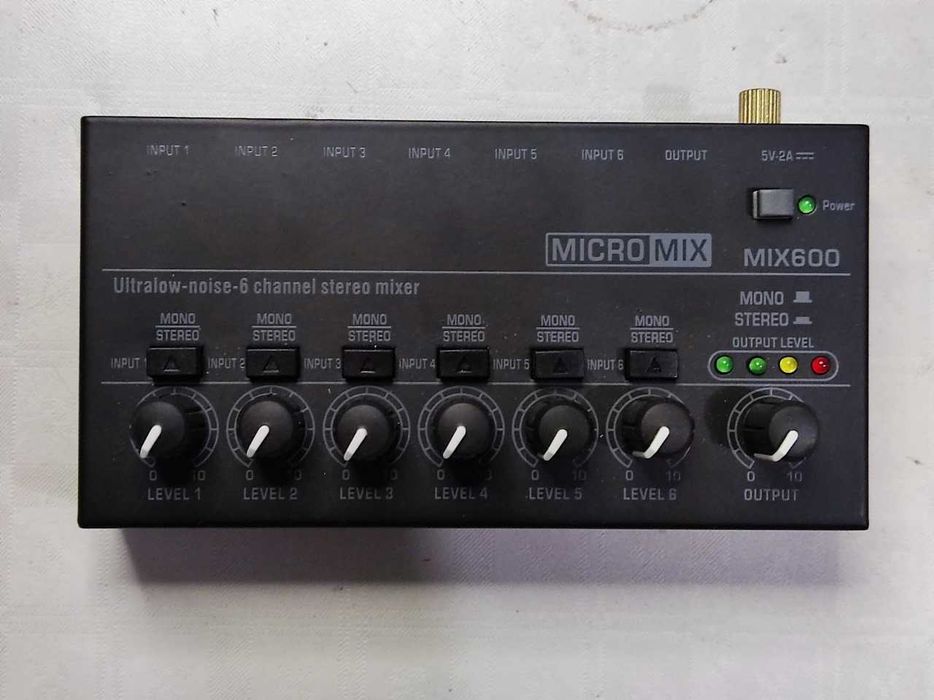Мини микшер, линейный аудио микшер MICROMIX MIX600
