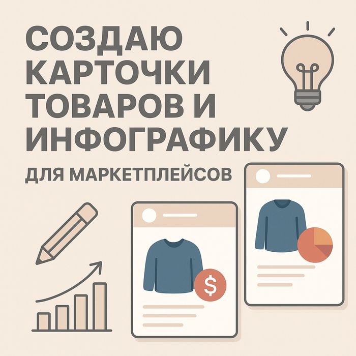 Инфографика,дизаин, создание карточек для товаров на маркетплейсах