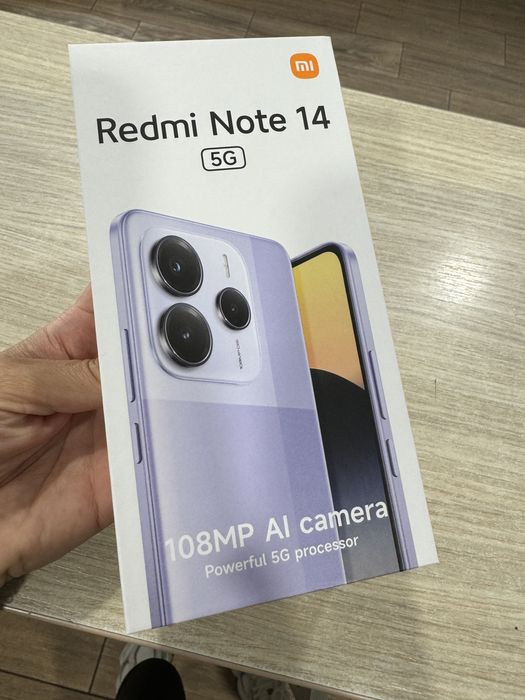 Xiaomi Redmi Note 14, 8GB RAM, 256GB, 5G, Black, NOU/Sigilat!