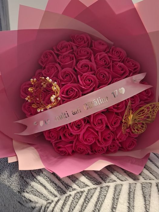 Buchete de trandafiri  parfumati din sapun