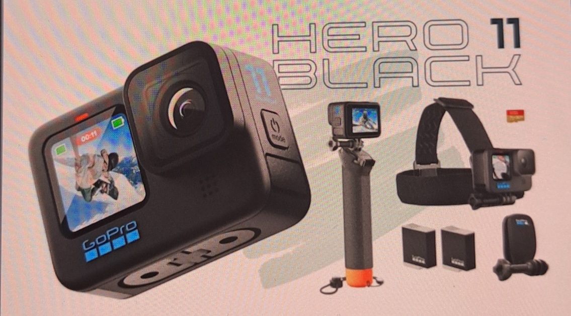 Комплект экшен камера GoPro Hero 11 Black с креплениями