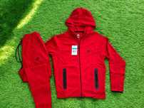 Trening Nike TECH Fleece Rosu - Trening Fete Baieti Bumbac 100%