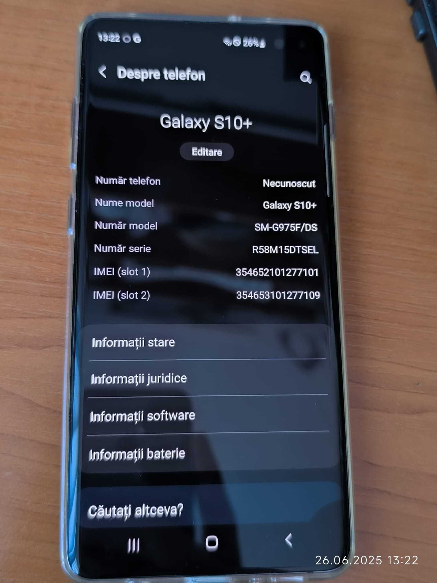 Samsung Galaxy S10+, 128 gb, dual sim, perfect functional