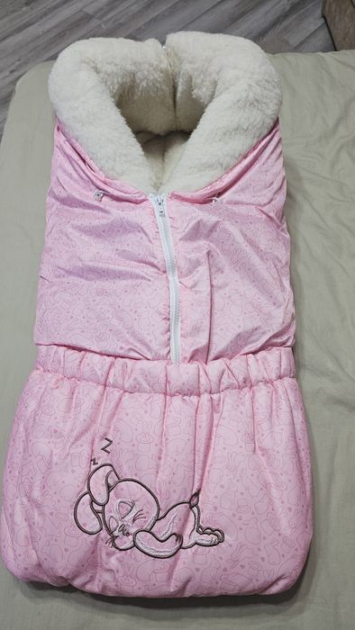 Теплый зимний конверт для девочки