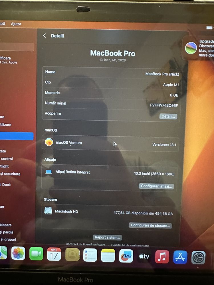 MacBook Pro M1 8 GB/512 GB