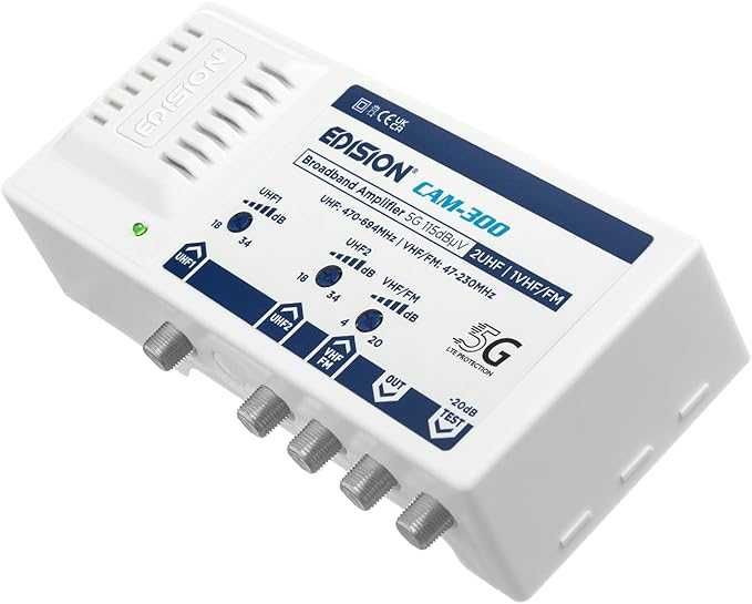 EDISION Многообхватен усилвател за кабелна телевизия, DVB-T/T2 и радио