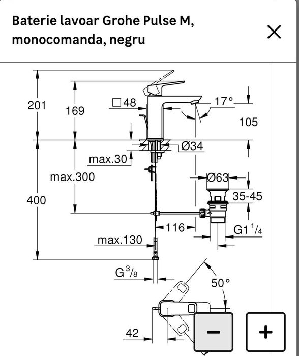 Baterie Lavoar Grohe