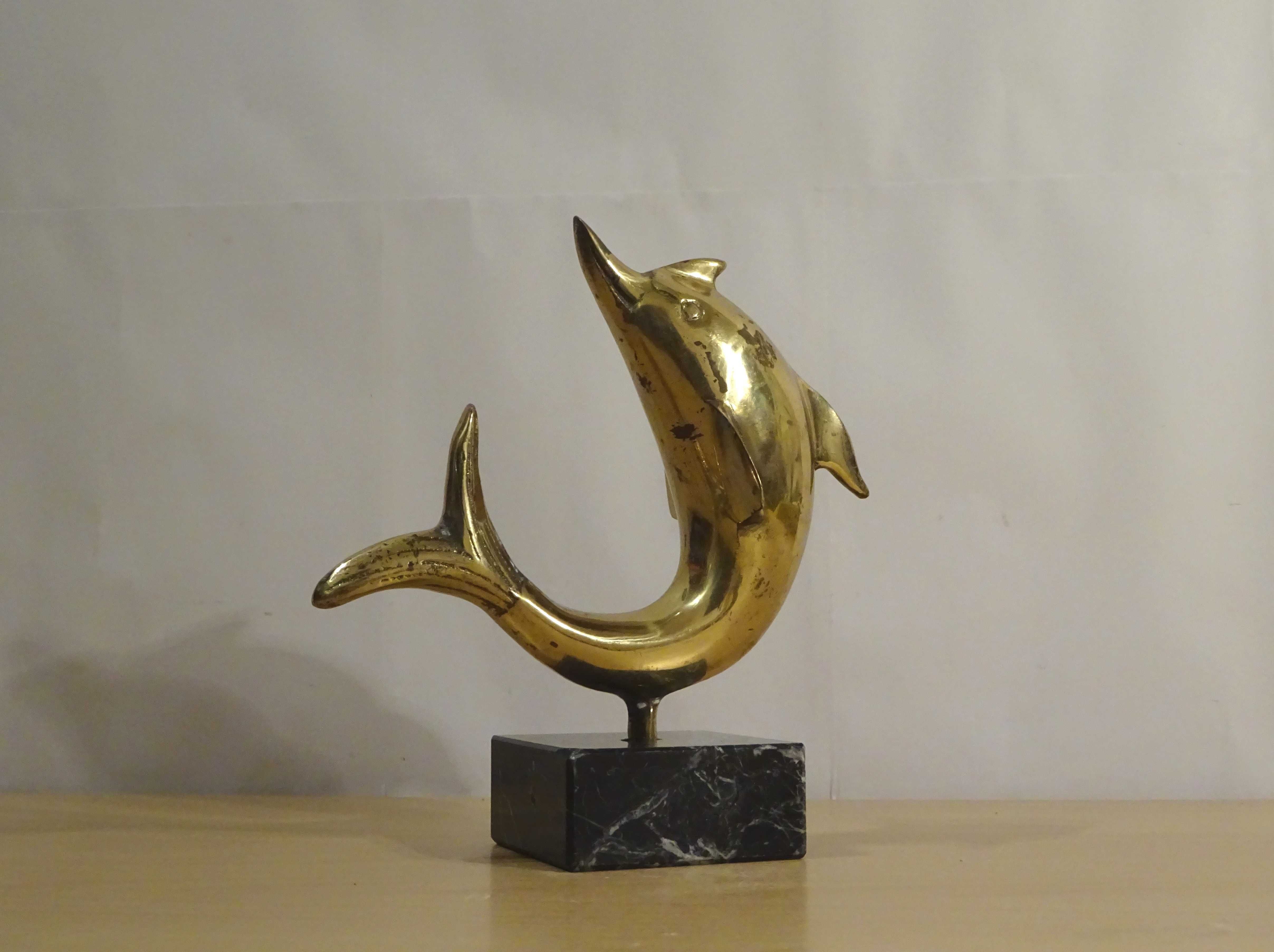 Statueta Art Deco RARA, “Delfin in miscare”, cca. 1930