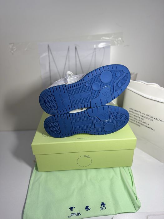 Adidasi sneakers off white ‘’for walking’’ blue shoes