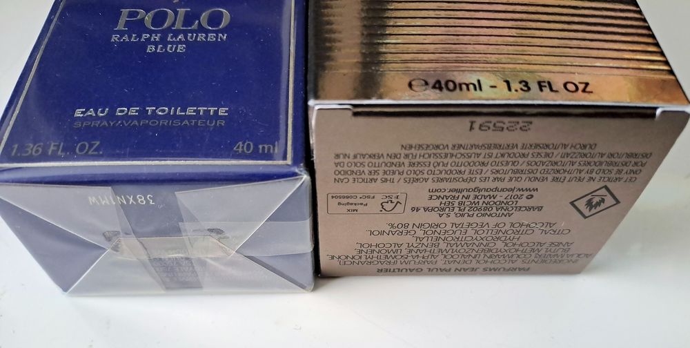 Parfum 100% original POLO Blue + Jean Paul Gaultier le male