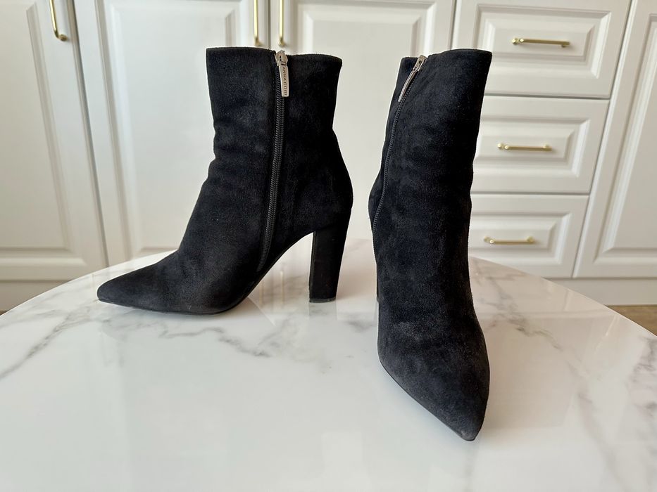 Botine Anna Cori din piele intoarsa - 37 - 10 cm