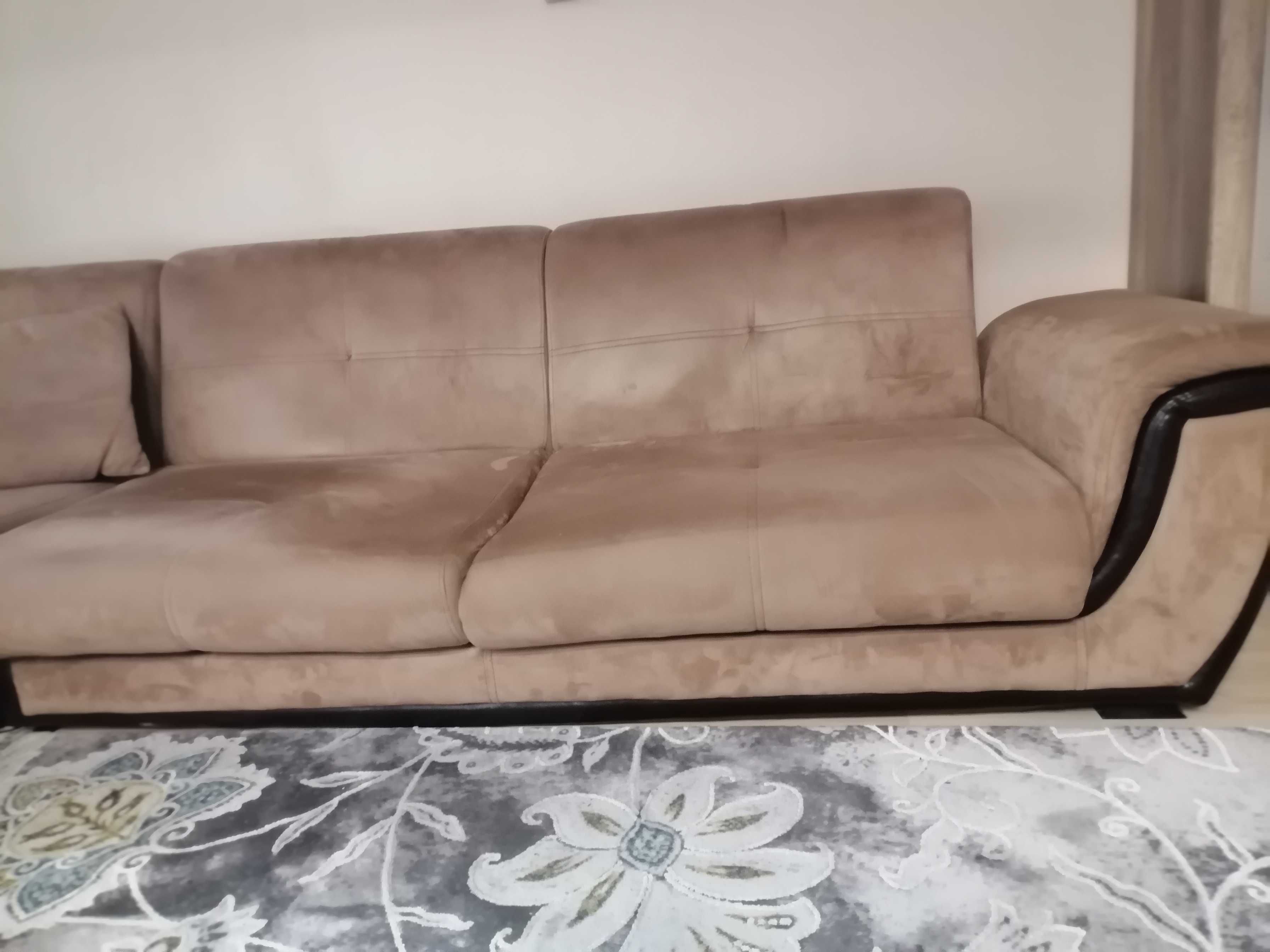 Ъглов диван с 2 части