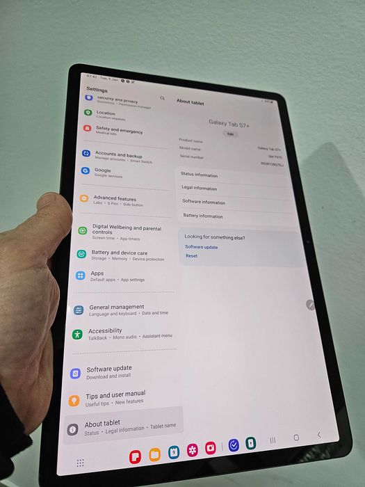 Tableta Samsung tab S7+ 256 Gb Garantie.