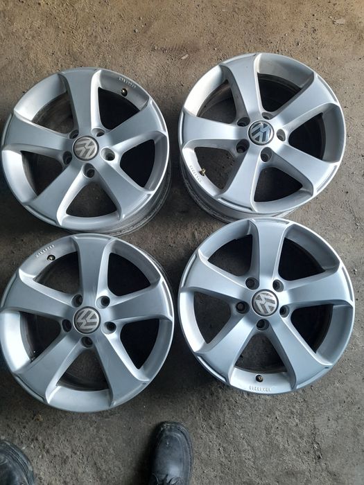 Set 4 Jante 5x112 pe R16 Originale Tiguan ca NOI