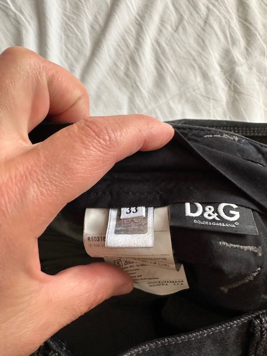 Оригинални мъжки дънки D&G – Нови, Черни, Размер 33
