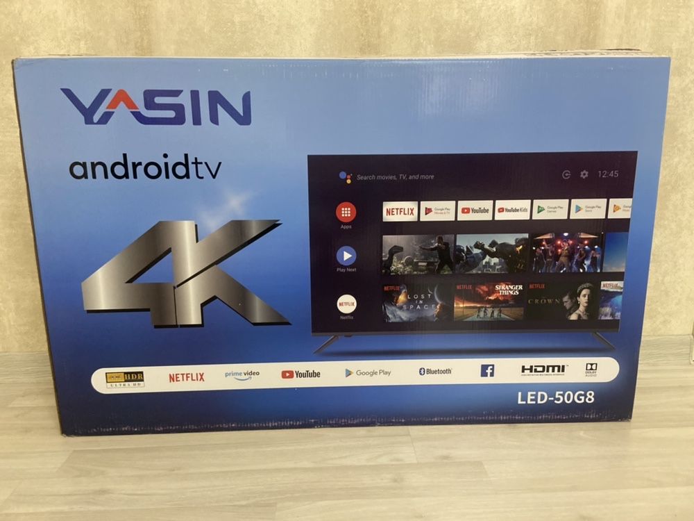 SMART ТЕлевизор Yasin 50 Q 90 4К можно каспий ред и вкредит оформить!