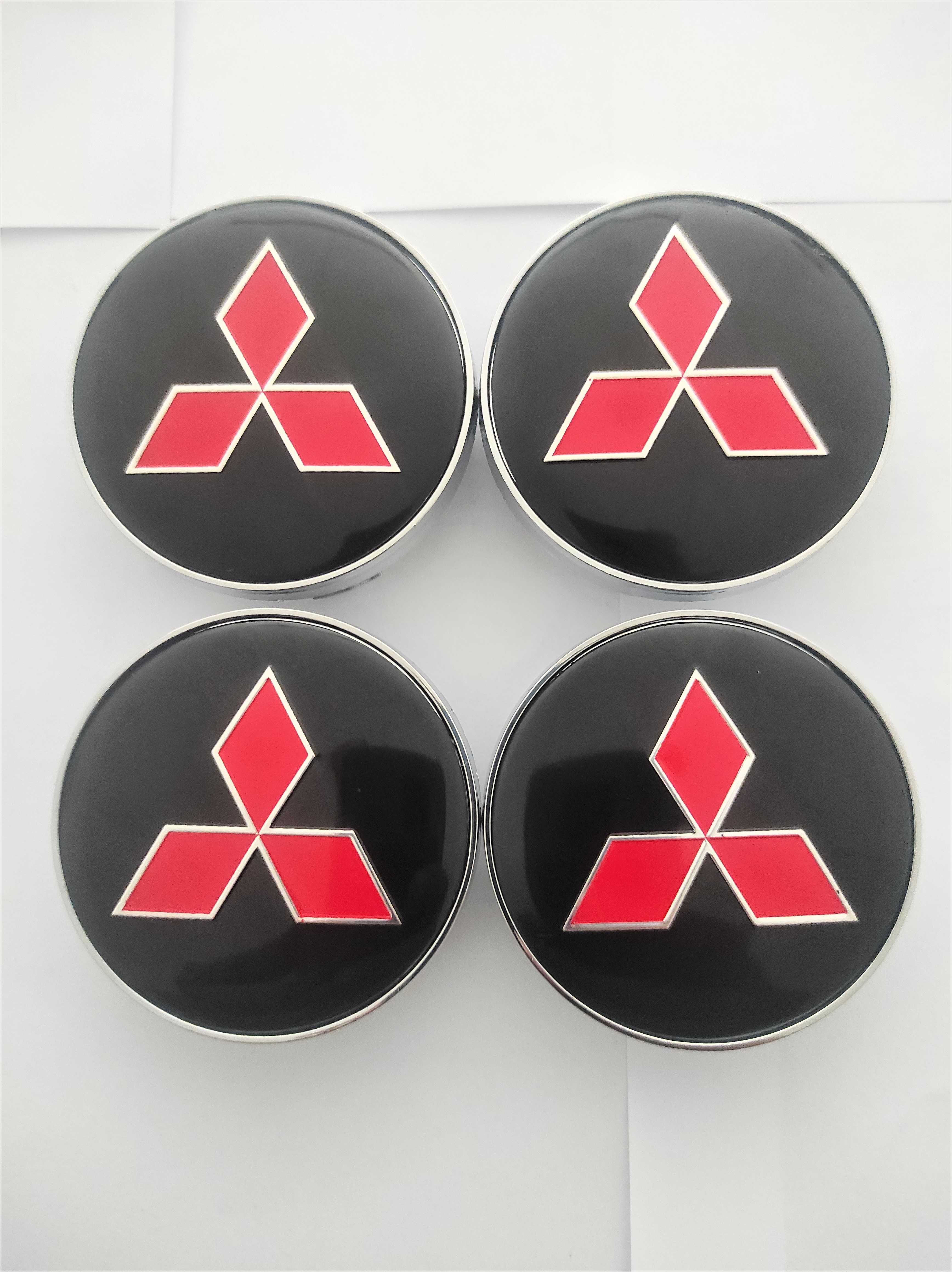 Капачки за Джанти за МИЦУБИШИ/MITSUBISHI 60 мм. Черни и сребристи.