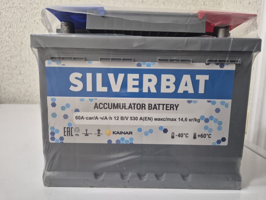 Продам аккумулятор новый SILVERBAT 60A 12V 530A