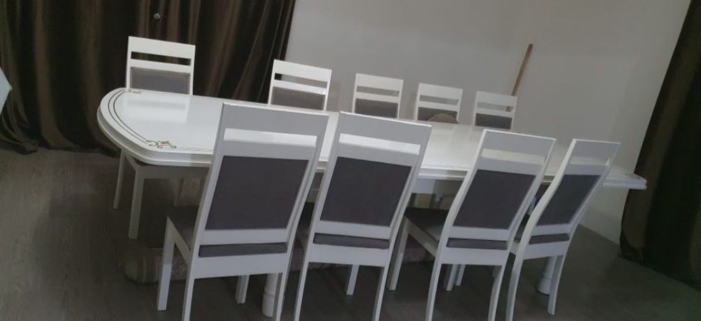 Стол со стульями 12шт.