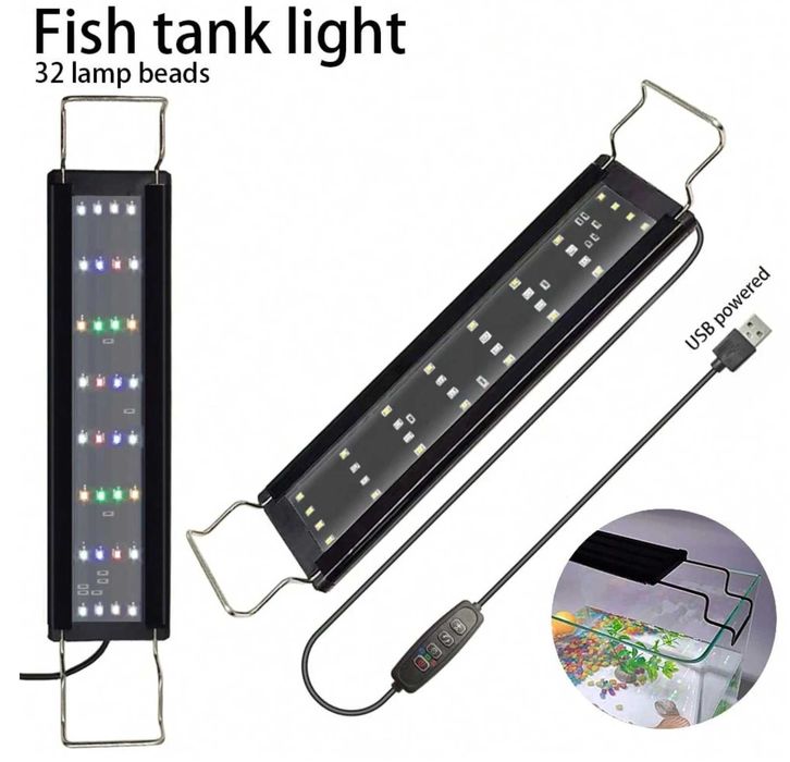 Led Лампа за аквариум , регулируема лампа с таймер