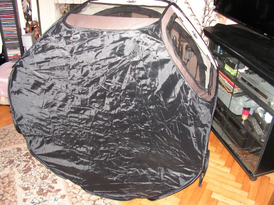 Голяма сгъваема кучешка /котешка/кошара.