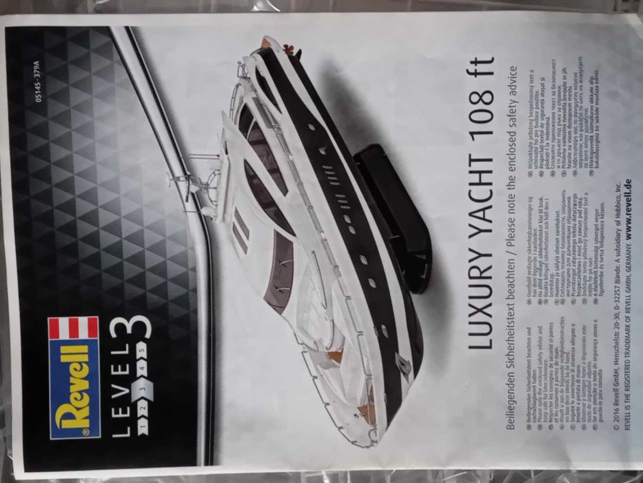 Yacht 1:72 Aurora Monaco 44 см. дължина кит за сглабяне