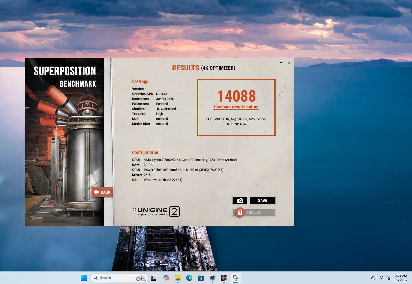 PC Gaming Ryzen 7 7800X3D RX 7800 XT 32GB RAM 1TB SSD
