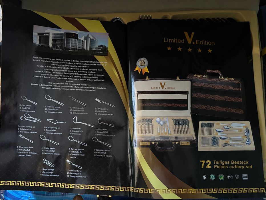 сет за готвене-нов и комплект прибори