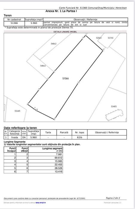 Teren de vanzare langa Zalau, loc. Hereclean