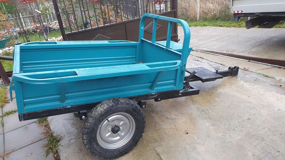 Remorca basculabila 650 kg pentru motocultor, motosapa,atv.