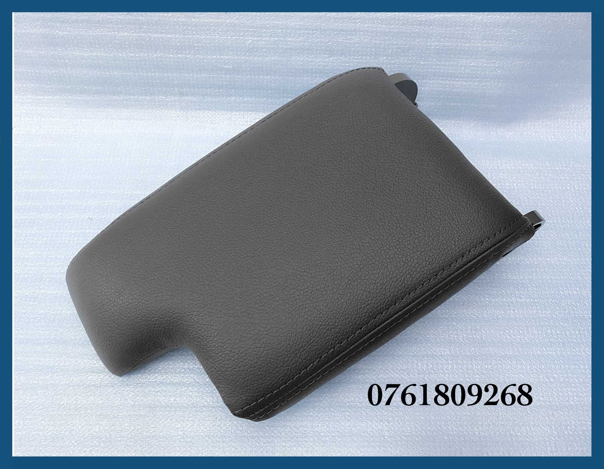 Capac piele cotiera pentru BMW seria 3 E46 (1998-2005) - negru gri bej