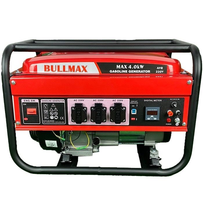 Монофазен четиритактов Генератор 3.5 kw. Bullmax 7.5кс. Агрегат Bulmax