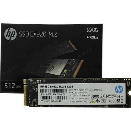 Solid-State Drive SSD 512GB HP EX920 M.2 2280, PCIe 3.0 x4 nou sigilat