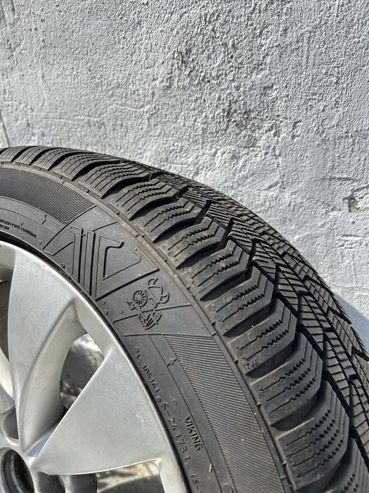 Jante Volkswagen R17 5x112 + anvelope iarnă
