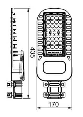 LED Уличен Осветител 50W Samsung диоди с 5 години гаранция 6750lm