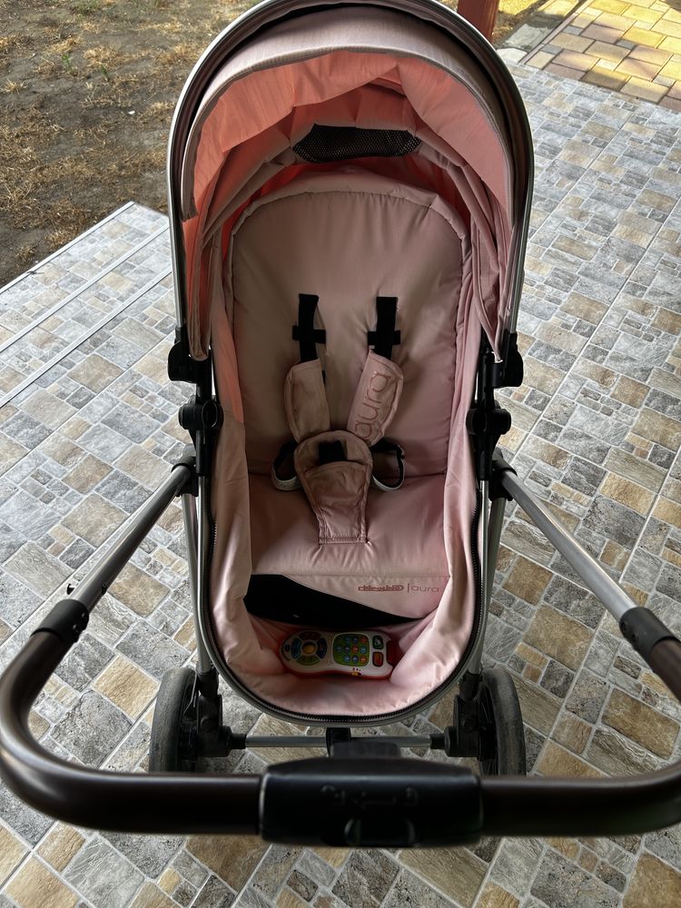 Carucior Chipolino Aura 3 in 1 flamingo